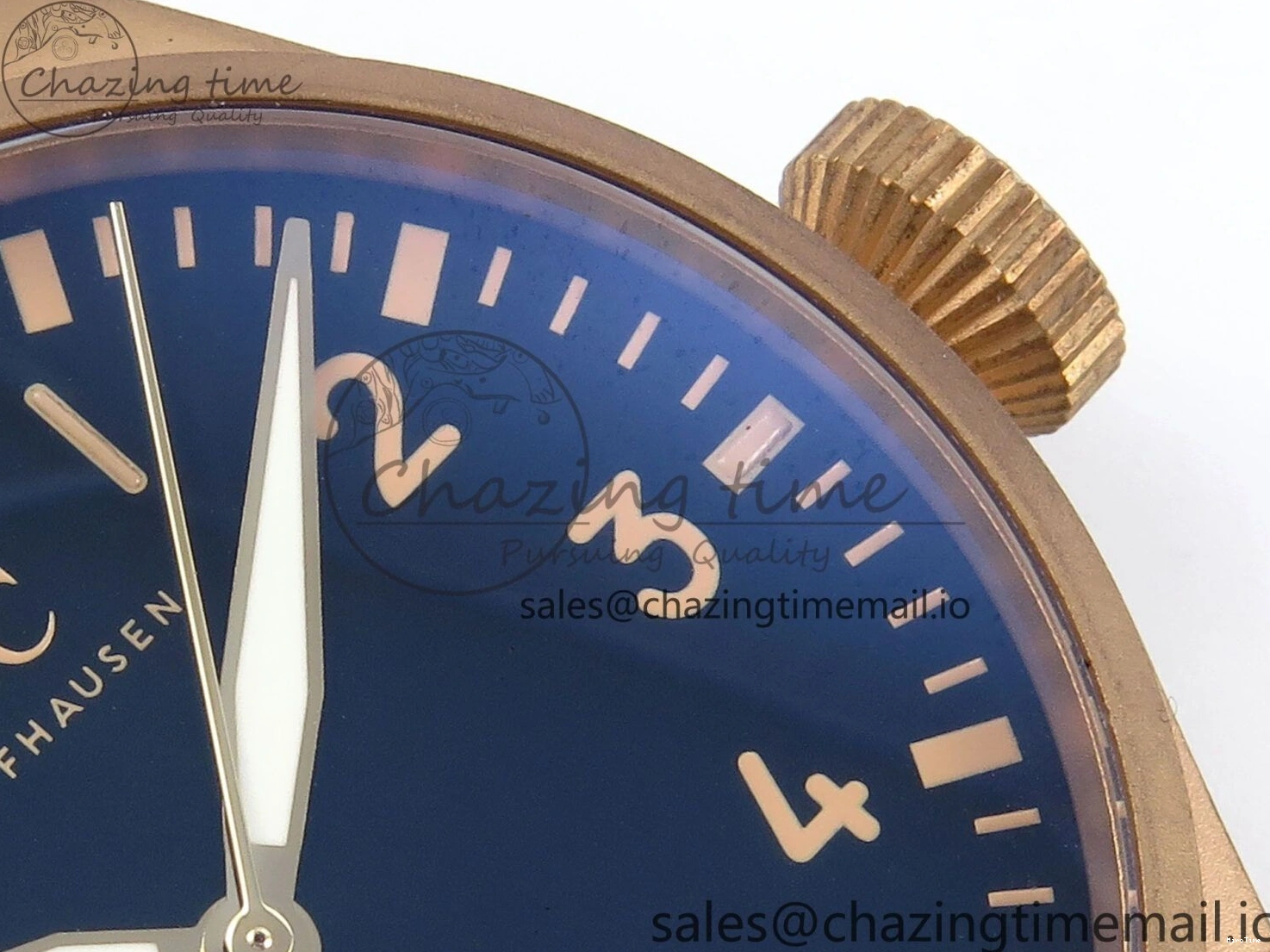 MIROTIME 0410 Affordable Big Pilot IW329703 M+F 1:1 Best Edition Black Dial on Black Nylon Strap MY 7004